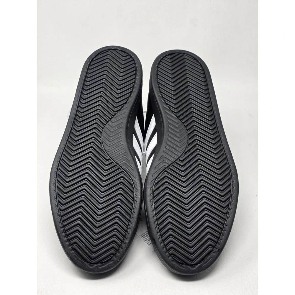 Adidas Grand Court 2.0 Size 11.5 Mens Black White Athletic Shoes JR0546 New